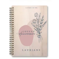 Livre d'or d'anniversaire carnet - Erable - Bouquet