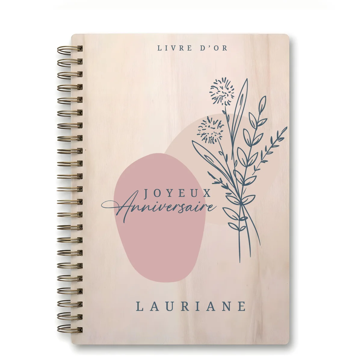 Livre d'or d'anniversaire carnet - Erable - Bouquet