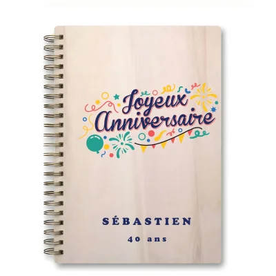 Livre d'or d'anniversaire carnet - Erable - Cotillons
