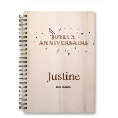 Livre d'or d'anniversaire carnet - Erable - Fiesta
