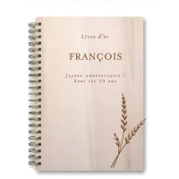 Livre d'or d'anniversaire - Carnet - Erable - Epis de blé