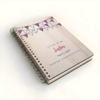 Livre d'or d'anniversaire carnet - Erable - Fanions