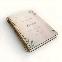 Livre d'or d'anniversaire carnet - Erable - Natural