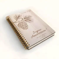 Livre d'or d'anniversaire carnet - Erable - Pomme de Pin