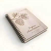 Livre d'or d'anniversaire carnet - Erable - Pomme de Pin