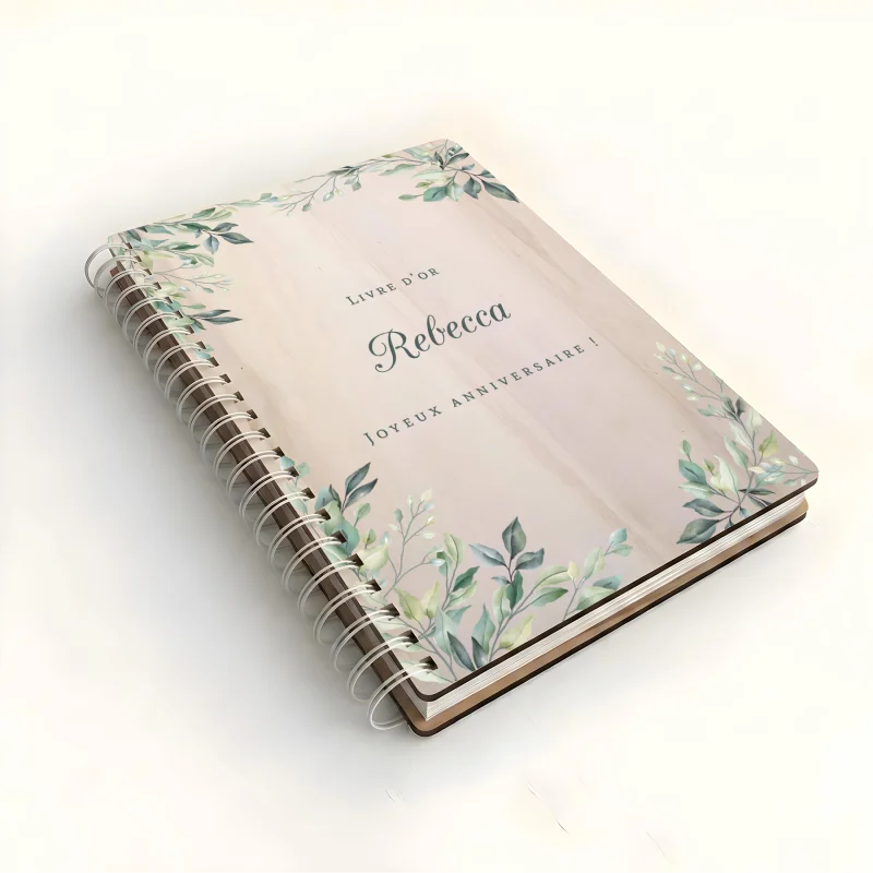 Livre d'or d'anniversaire - Carnet - Erable - Verdoyance - hover