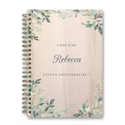 Livre d'or d'anniversaire carnet - Erable - Verdoyance
