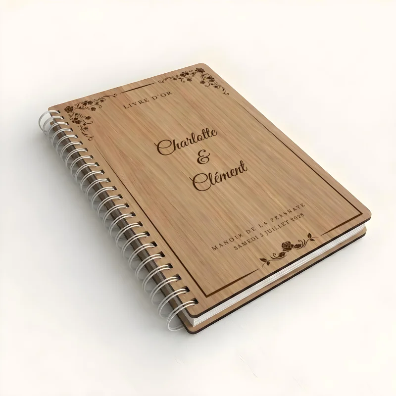 Livre d'or de mariage carnet - En chêne - Pergolesa - hover
