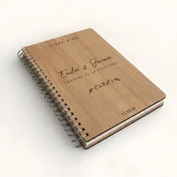 Livre d'or de mariage carnet - En chêne - Venise