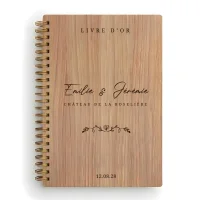 Livre d'or de mariage carnet - En chêne - Venise