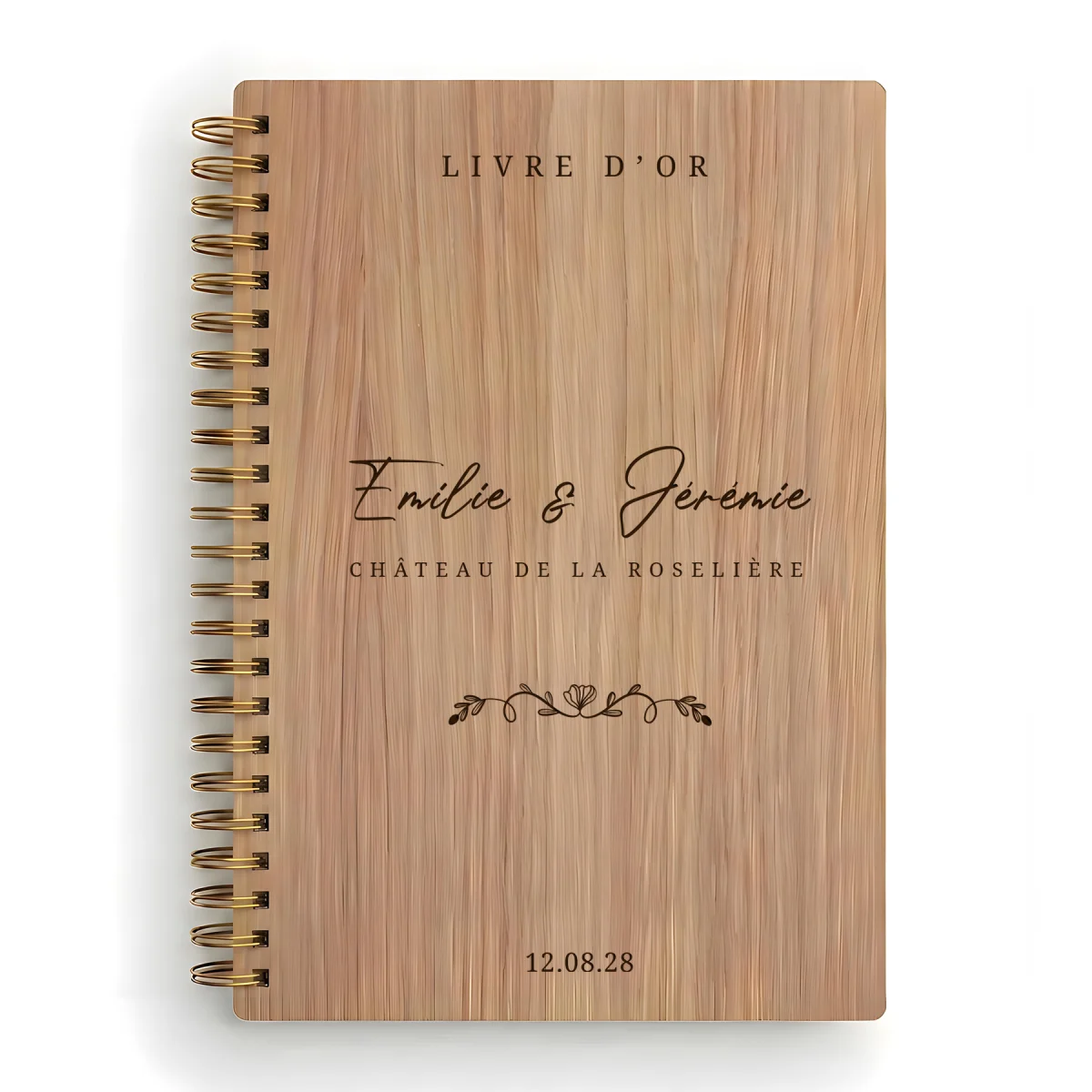 Livre d'or de mariage carnet - En chêne - Venise