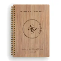 Livre d'or de mariage carnet - En chêne - Versailles