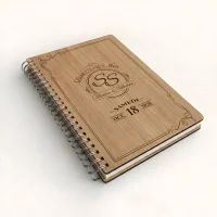 Livre d'or de mariage carnet - En chêne - Victoria