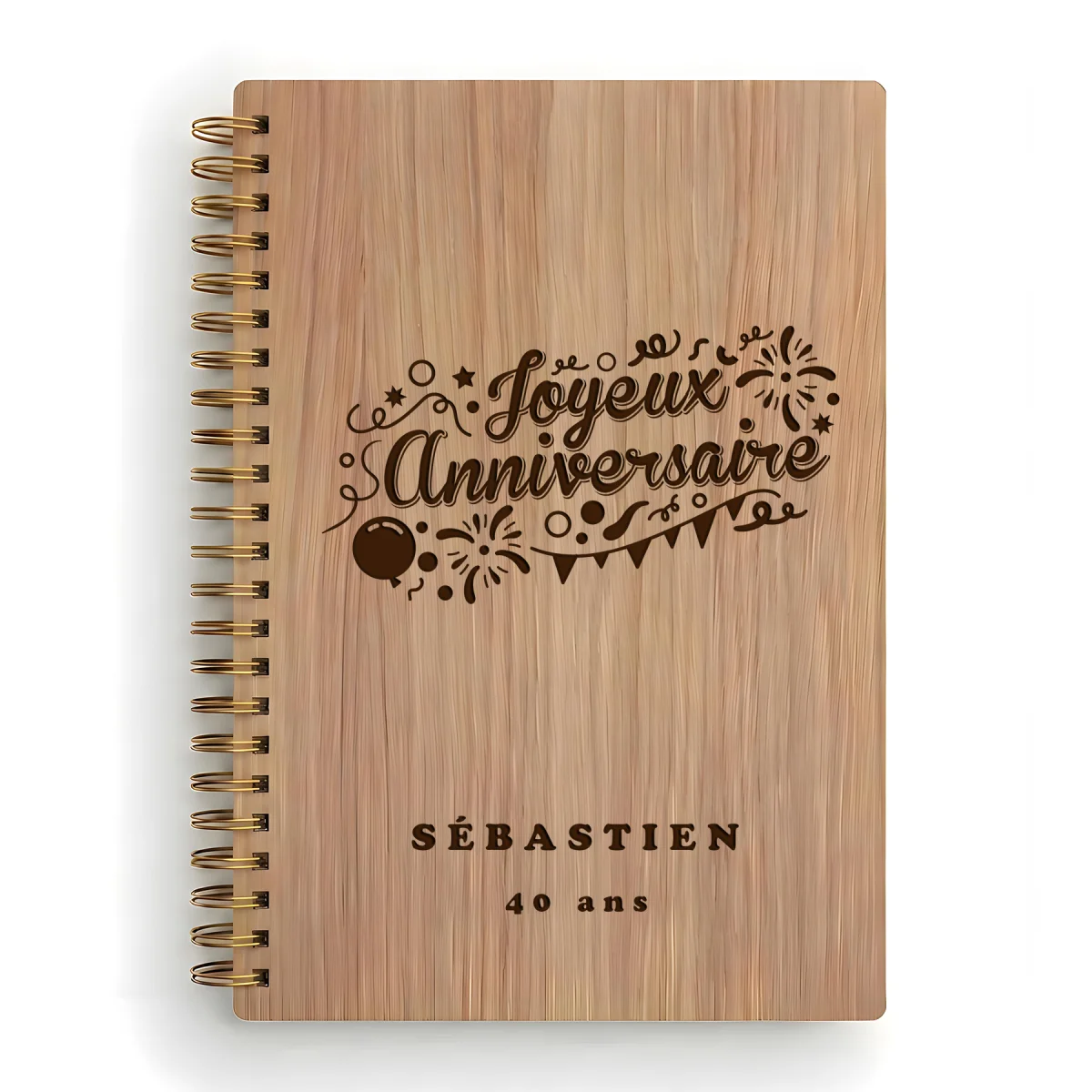 Livre d'or d'anniversaire - Chêne - Cotillons