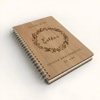 Livre d'or d'anniversaire carnet - Chêne - Couronne de laurier