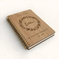 Livre d'or d'anniversaire carnet - Chêne - Couronne de laurier
