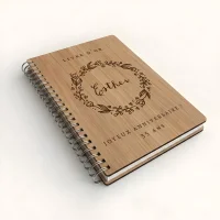 Livre d'or d'anniversaire carnet - Chêne - Couronne de laurier