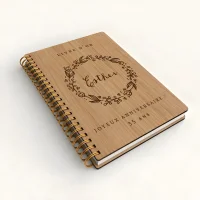 Livre d'or d'anniversaire carnet - Chêne - Couronne de laurier