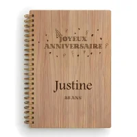 Livre d'or d'anniversaire carnet - Chêne - Fiesta