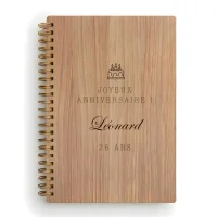 Livre d'or d'anniversaire carnet - Chêne - Gâteau