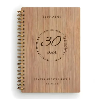Livre d'or d'anniversaire carnet - Chêne - Versailles
