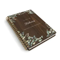 Livre d'or d'anniversaire carnet - Noyer - Verdoyance