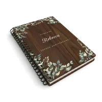 Livre d'or d'anniversaire carnet - Noyer - Verdoyance